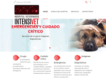 Tablet Screenshot of hospitalintensivet.com